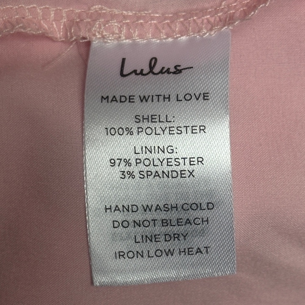 Lulus Romilly Light Pink Floral Tiered Midi Dress Size Medium - Picture 9 of 14